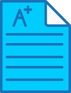 Geçerli Vektör Doldurulmuş Mavi Simge