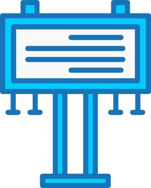 Billboard Dolu Mavi Simge