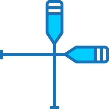 Kürek Doldurulmuş Mavi Simge