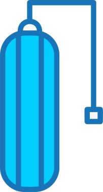 İçi Mavi Simge Dolu Kum Torbası