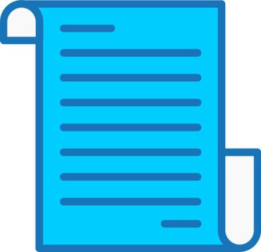 Mavi Simge Doldurulmuş Harf