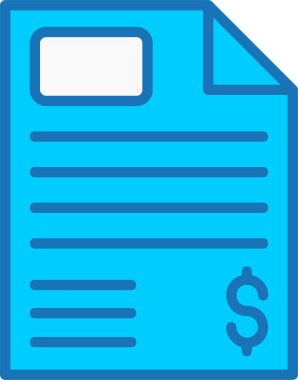 Mavi Simge Doldurulmuş Belgeler