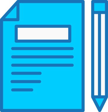 Mavi Simge Doldurulmuş Dosya Belgesi