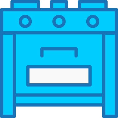 Fırın Doldurulmuş Mavi Simge