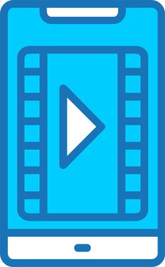 Mavi Simge Doldurulmuş Video