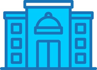 Mavi Simge Doldurulmuş Restoran