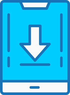 Doldurulmuş Mavi Simge İndir