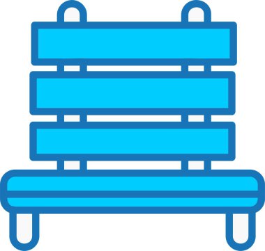 Mavi Simge Doldurulmuş Benç