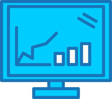 Mavi Simge Doldurulmuş İstatistiksel Çizelge