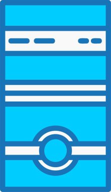 İşlemci Doldurulmuş Mavi Simge