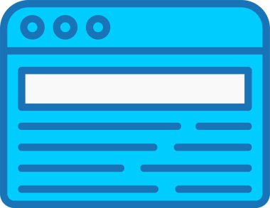 Web Tarayıcı Mavi Simge Dolduruldu