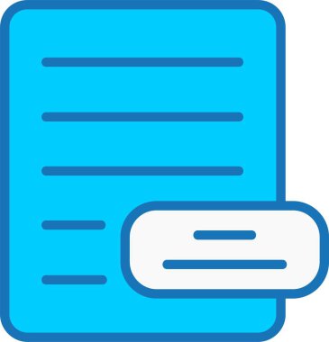 Dosya Biçimi Doldurulmuş Mavi Simge