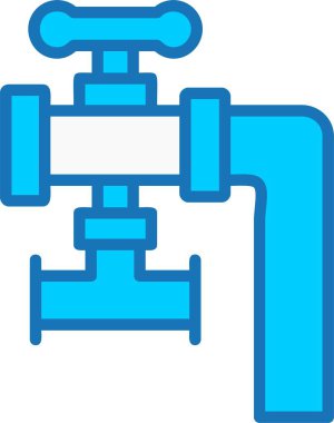 Boru Hattı Mavi Simge Dolduruldu