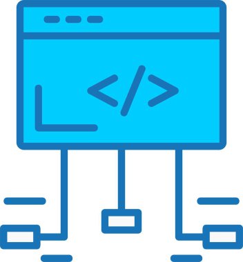 Çerçeve Çalışması Mavi Simgeyi Doldurdu