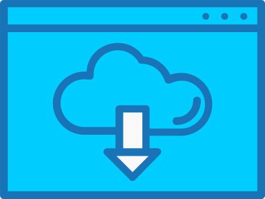 Doldurulmuş Mavi Simge İndir