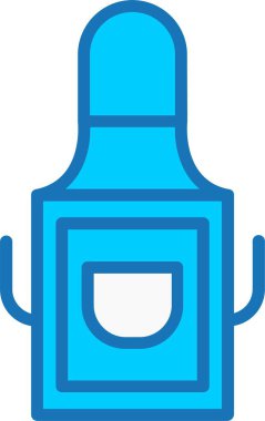 Önlük Doldurulmuş Mavi Simge