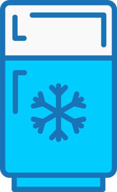 Buzdolabı Doldurulmuş Mavi Simge