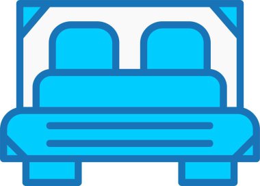 Yatak Dolu Mavi Simge