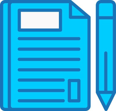 Liste Doldurulmuş Mavi Simge