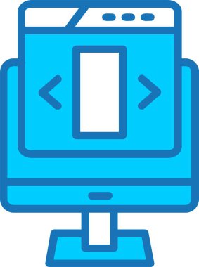 Ui Tasarımı Mavi Simge Dolu