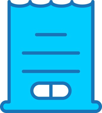 Dolu Mavi Simge Faturası