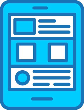 İçerik Doldurulmuş Mavi Simge