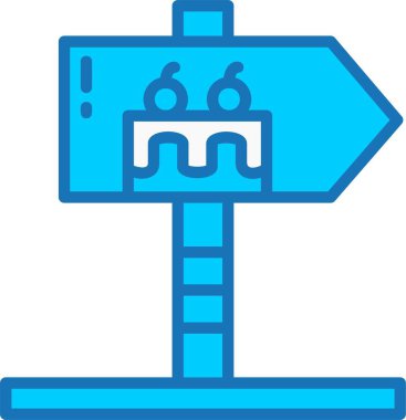 Mavi Simge Doldurulmuş Panel