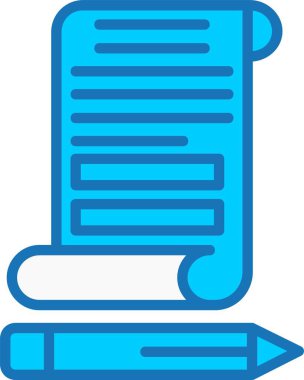 Mavi Simge Doldurulmuş Harf