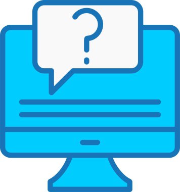 Mavi Simge Doldurulmuş Tavsiye Vektörü