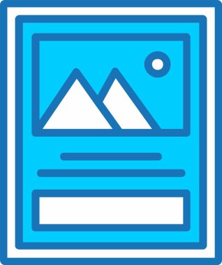 Poster Dolu Mavi Simge