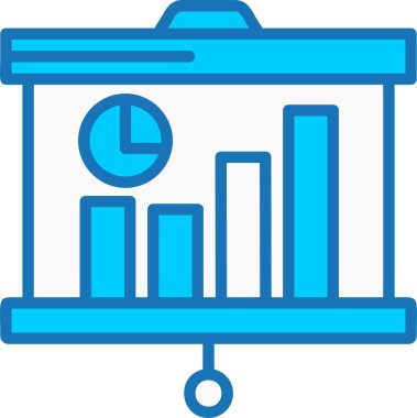 Mavi Simge Doldurulmuş İstatistikler