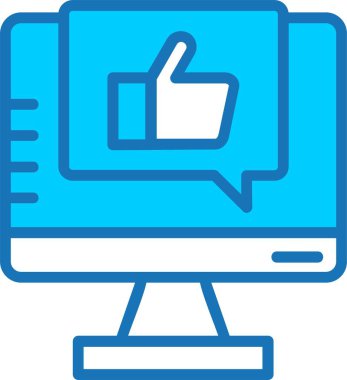 Doldurulmuş Mavi Simge gibi