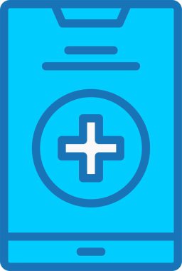 Smartphone Mavi Simge Dolu