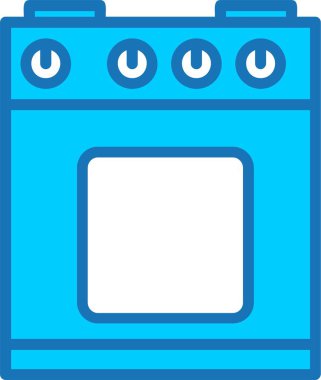 Fırın Doldurulmuş Mavi Simge