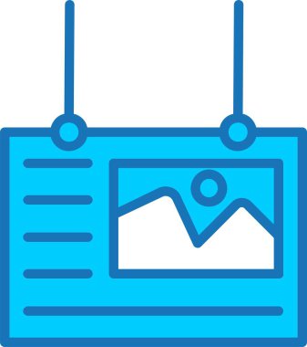 Poster Dolu Mavi Simge