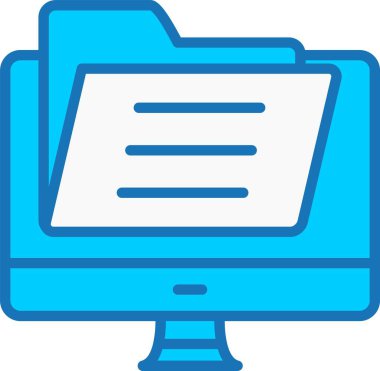 Mavi Simge Doldurulmuş Dosya