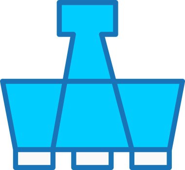 Mavi Simge Doldurulmuş Kağıt Kıskacı