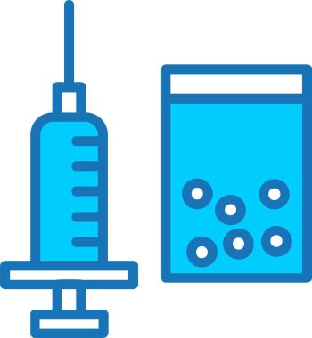 Eroin Doldurulmuş Mavi Simge