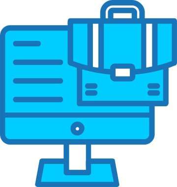 İş Doldurulmuş Mavi Simge