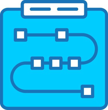 Mavi Simge Doldurulmuş Not Defteri