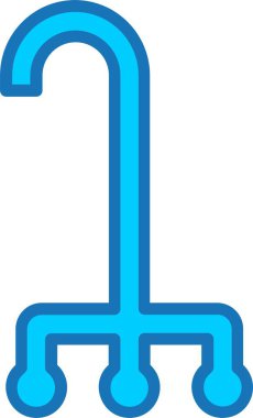 Yürüyen Çubuk Mavi Simgeyle Dolu