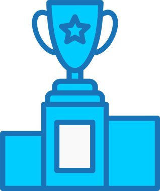 Mavi Simge Doldurulmuş Kazanç Vektörü