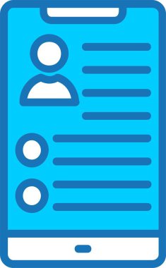 Bio Doldurulmuş Mavi Simge