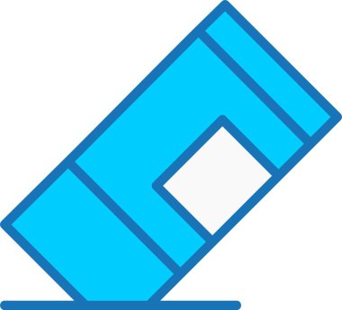 Mavi Simge Doldurulmuş Silgi