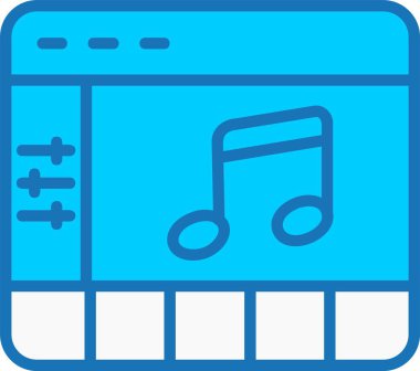 Mavi Simge Doldurulmuş Düzenleyici