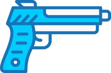 Silah Doldurulmuş Mavi Simge