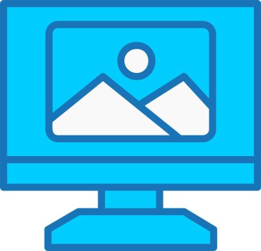 Grafik Düzenleyici Mavi Simgeyi Doldurdu