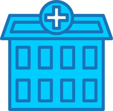 Klinik Dolu Mavi Simge