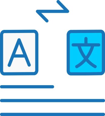 Sözlük Doldurulmuş Mavi Simge