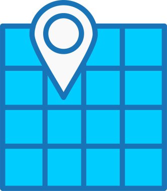 Mavi Simge Doldurulmuş Konum